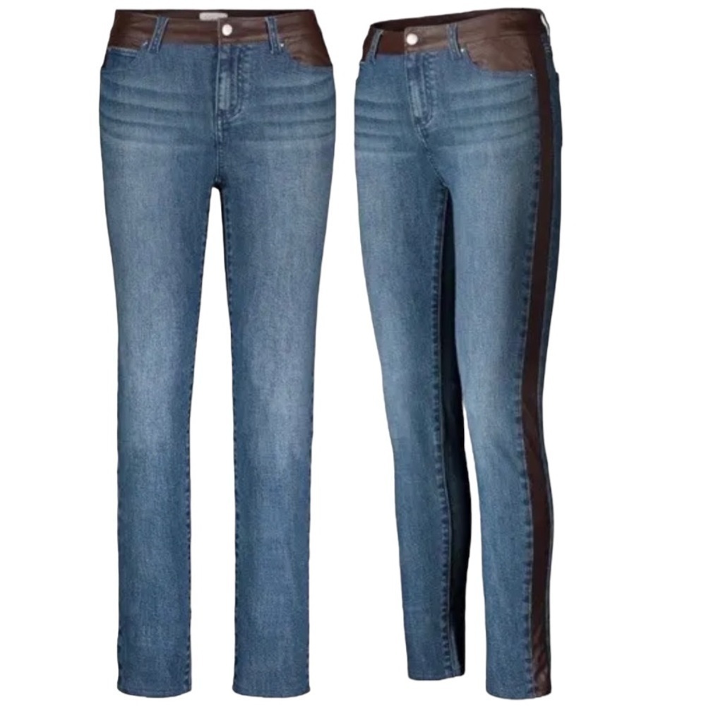 ECRU Los Feliz soft suede look denim jeans vintage chocolate casual size 27 NWT